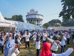 Ratusan Warga Meriahkan Senam Hari Koperasi Nasional Ke -79 di Alun-alun Magelang