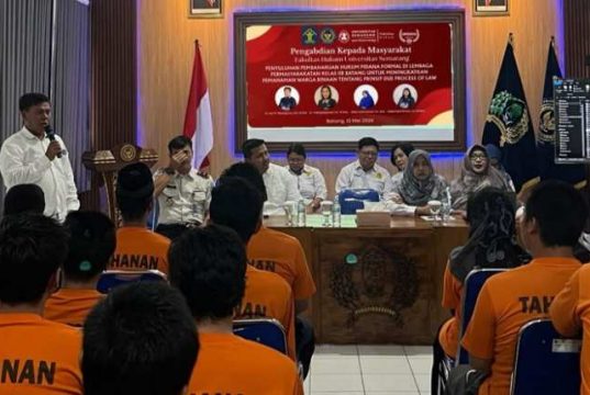 Dosen Fakultas Hukum USM Beri Penyuluhan Pembaharuan Hukum Pidana