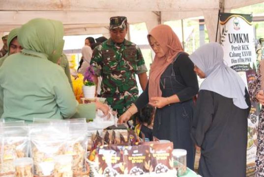 Pembukaan TMMD Reguler Ke-129 Kodim 0708 Purworejo Dimeriahkan Bazar UMKM, Dongkrak Perekonomian Masyarakat