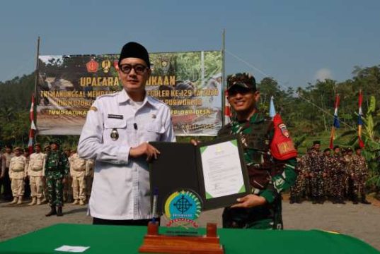 TMMD Reguler Ke-129 Kodim 0708/Purworejo Resmi Dibuka di Desa Watuduwur