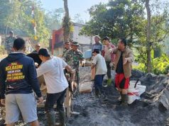 Gotong Royong Percepat Pembangunan Jalan TMMD Watuduwur-Kalibawang