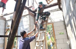 Satgas TMMD Purworejo Bersama Warga Percepat Rehab RTLH di Desa Watuduwur