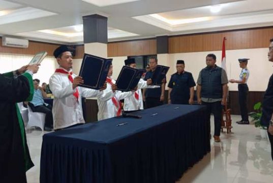 3 Napiter Lapas Semarang Berikrar Setia NKRI, Hasan Basri Sebut Ikrar adalah Kegiatan Sakral