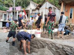 TMMD Purworejo Kebut Pengecoran Jalan Desa Watuduwur