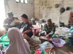 Satgas TMMD Bangun Keakraban dari Dapur Warga
