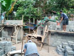 Pembangunan RTLH Watuduwur Milik Ngaliman Hampir Rampung