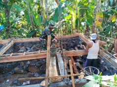 TMMD di Desa Watuduwur Sasar RTLH Milik Tuyem, Sudah Tahap Pengecoran Sloof Pondasi