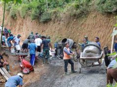 Satgas TMMD Kodim Purworejo Bersama Warga Kebut Pembangunan di Watuduwur