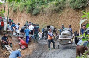 Satgas TMMD Kodim Purworejo Bersama Warga Kebut Pembangunan di Watuduwur