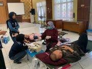 Mahasiswa KKN-PPM USM Korcam Kendal Gelar Donor Darah dan Cek Kesehatan Gratis