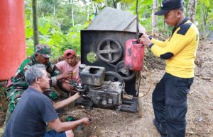 Mesin Molen Rusak Tak Surutkan Pembangunan TMMD di Watuduwur
