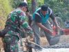 Gotong Royong Warga Percepat Pengecoran Jalan TMMD di Watuduwur