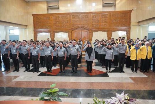 Kanwil Kemenkum Jateng Apel Bersama ASN secara Daring