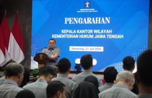 Kakanwil Kemenkum Jateng Tekankan Responsivitas dan Dukungan Publikasi Kelembagaan