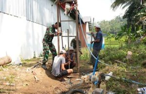 TMMD Bangun Sumur Bor untuk Kesejahteraan Warga Watuduwur