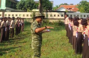 MPLS dan LDK SMK Negeri 1 Jepara Diisi Latihan PBB Siswa Antusias Gembira